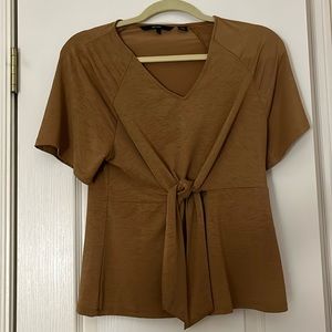 Vero Moda Women’s Front Tie Brown Blouse